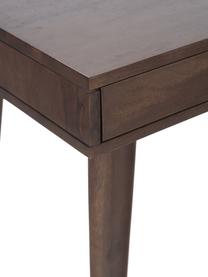 Biurko z litego drewna Tova, Lite drewno mangowe lakierowane, Drewno mangowe, S 117 x G 60 cm