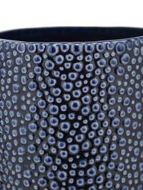 Keramik-Vase Ozean, Keramik, Blau, Ø 14 x H 21 cm