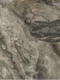 Bijzettafel Lesley in marmerlook, MDF, bekleed met melaminefolie, Grijs, gemarmerd, glanzend, B 45 x H 50 cm