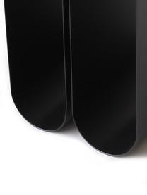 Mesa auxiliar de metal Curved, Acero con pintura en polvo, Negro, An 26 x Al 36 cm