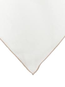 Linnen tafelkleed Kennedy in wit met bies, 100% gewassen linnen, Europees Vlas gecertificeerd, Wit, B 140 x L 250 cm