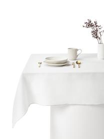 Leinen-Tischdecke Kennedy mit Umkettelung, 100 % gewaschenes Leinen, European Flax zertifiziert, Weiß, B 140 x L 250 cm