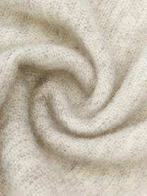 Manta de lana con flecos Tirol, Gris claro, blanco, An 140 x L 200 cm