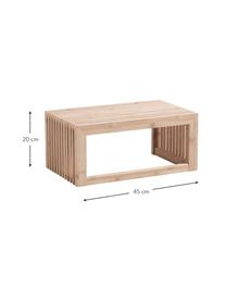 Wandgarderobe Rib aus Bambusholz, verschiedene Größen, Bambus, Hellbraun, B 45 x H 20 cm