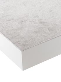 Hoogglans dienblad Hayley in wit, Dienblad: MDF, vijflagig gelakt, Onderzijde: fluweel, Wit, B 33 x D 24 cm