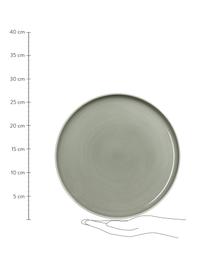 Porzellan-Speiseteller Kolibri in Grau glänzend, 6 Stück, Porzellan, Grau, Ø 27 cm