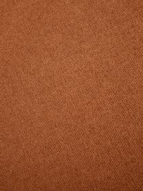 Hoekmodule Lennon, Bekleding: 100% polyester De slijtva, Frame: massief grenenhout, FSC-g, Poten: kunststof, Geweven stof terracotta, B 119 x D 119 cm, hoekdeel links