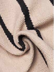 Handgewebter Kelim-Teppich Indiana, 100% Bio-Baumwolle, GOTS-zertifiziert, Rosa, Gelb, Grau, B 80 x L 150 cm (Größe XS)