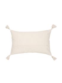 Poszewka na poduszkę z chwostami Jasmine, 100% bawełna, Beżowy, zielony miętowy, odcienie złotego, S 30 x D 50 cm