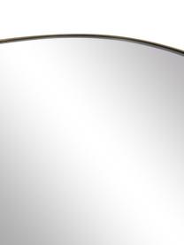 Specchio rettangolare da parete con struttura in metallo ottonato Alyson, Cornice: metallo verniciato a polv, Retro: pannello di fibra a media, Superficie dello specchio: lastra di vetro, Ottonato, Larg. 54 x Alt. 168 cm