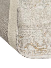 Ręcznie tkany dywan szenilowy w stylu vintage Nalia, Odcienie beżowego, we wzór, S 120 x D 180 cm (Rozmiar S)