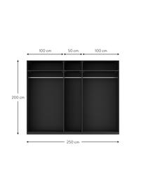 Armoire modulaire à portes battantes Leon, largeur 250 cm, plusieurs variantes, Noir, Basic Interior, larg. 250 x haut. 200 cm