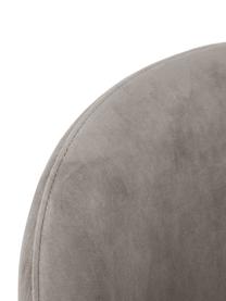 Fluwelen stoel Rachel, Bekleding: fluweel (100 % polyester), Poten: gepoedercoat metaal, Fluweel taupe, B 53  x D 57 cm