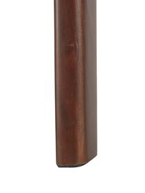 Sillón de nogal Becky, Tapizado: poliéster Alta resistenci, Estructura: madera de nogal maciza, Tejido beige, nogal, An 73 x F 90 cm