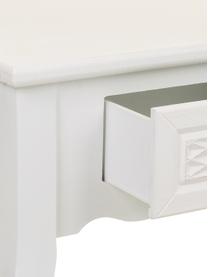 Consola de recibidor con cajones de madera Ona, Tablero: fibras de densidad media , Madera de abeto pintada blanco, An 80 x Al 75 cm