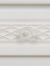 Consola de recibidor con cajones de madera Ona, Tablero: fibras de densidad media , Madera de abeto pintada blanco, An 80 x Al 75 cm