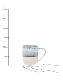 Tazza con gradiente Inspiration 2 pz, Ceramica, Tonalità blu, beige chiaro, Ø 9 x Alt. 11 cm, 400 ml