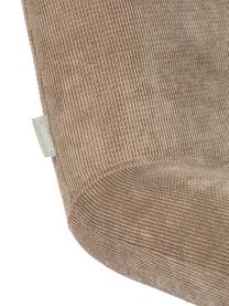 Chaise lounge velours côtelé Bubba, Tissu beige, larg. 67 x prof. 81 cm