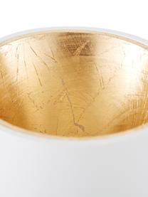 LED plafondspot Marty in wit-goudkleurig met antieke afwerking, Wit, goudkleurig, Ø 10 x H 12 cm