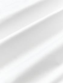 Funda nórdica de satén Carlotta, Blanco, beige claro, Cama 90 cm (155 x 220 cm)