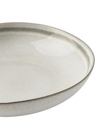 Suppenteller Cia mit reaktiver Glasur, 4 Stück, Steingut, Beige, Ø 21 x H 5 cm