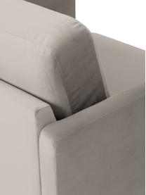 Sillón de terciopelo Fluente, Tapizado: terciopelo (poliéster de , Estructura: madera de pino maciza, Patas: metal con pintura en polv, Terciopelo beige, An 74 x F 85 cm