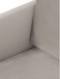 Sillón de terciopelo Fluente, Tapizado: terciopelo (poliéster de , Estructura: madera de pino maciza, Patas: metal con pintura en polv, Terciopelo beige, An 74 x F 85 cm