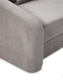 Sofa rozkładana Eliot (3-osobowa), Tapicerka: 88% poliester, 12% nylon , Nogi: tworzywo sztuczne, Ciemnoszara tkanina, S 230 x W 70 cm