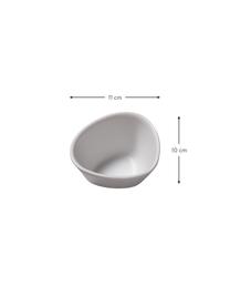 Ručně vyrobené misky Monaco, 4 ks, Kamenina, Bílá, Š 11 cm, V 6 cm