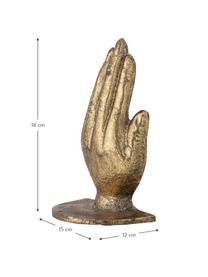 Boekensteun Bookend, 2-delig, Metaalkleurig, Goudkleurig, B 15 x H 18 cm