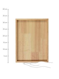 Dřevěný servírovací podnos Wood Light, Dřevo, Světlé dřevo, D 33 cm, Š 25 cm