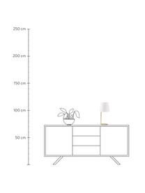 Lampa stołowa Cade, Biały, złoty, Ø 19 x W 42 cm