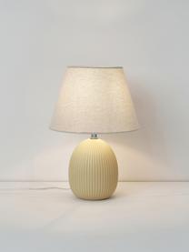 Lampe à poser Desto, Jaune, beige, Ø 25 x haut. 36 cm