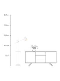 Liseuse avec tablette et connexion USB Linear, Blanc, larg. 65 x haut. 144 cm