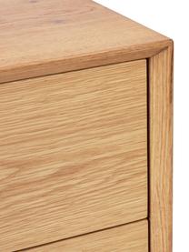 Aparador en fresno Noel, Tablero de fibra de densidad media (MDF) chapado en madera de fresno, Marrón, An 180 x Al 79 cm