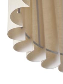 Plafondlamp Lucina van linnen, Lampenkap: linnen, Beige, Ø 35 x H 31 cm