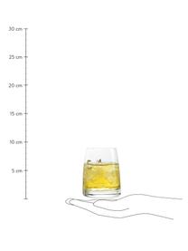 Szklanka ze szkła kryształowego Experience, 6 szt., Szkło kryształowe, Transparentny, Ø 8 x W 9 cm, 225 ml