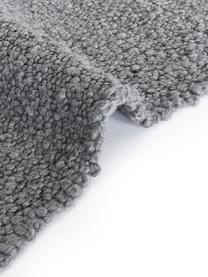 Tapis tissé main Leah, 88 % polyester, 12 % jute, certifié GRS, Gris, larg. 120 x long. 180 cm (taille S)