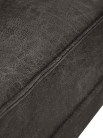 Canapé d'angles XL en cuir recyclé Hunter, Cuir brun-gris, larg. 285 x prof. 285 cm