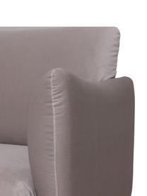 Sofá de terciopelo Moby (2 plazas), Tapizado: terciopelo (poliéster de , Estructura: madera de pino maciza, Patas: metal con pintura en polv, Terciopelo gris pardo, An 170 x F 95 cm