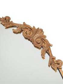 Specchio barocco da parete con cornice in metallo dorato Saida, Cornice: metallo rivestito, Superficie dello specchio: lastra di vetro, Dorato, Larg. 90 x Alt. 100 cm