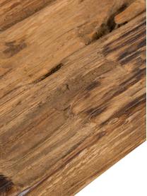 Ławka z drewna tekowego z recyklingu Decorative, Naturalne drewno tekowe, Drewno tekowe, S 120 x W 45 cm