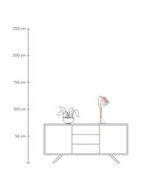 Große Schreibtischlampe Swivel mit Holzfuß, Lampenschirm: Metall, Lampenfuß: Metall, Rosa, Holz, B 16 x H 52 cm