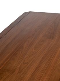 Mesa de comedor de madera de fresno Storm, tamaños diferentes, Tablero: fibras de densidad media , Estructura: madera de fresno maciza c, Patas: madera de fresno maciza, Madera de fresno oscura, An 220 x F 90 cm