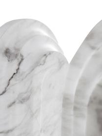 Fermalibri effetto marmo Block 2 pz, Poliresina, Grigio, bianco, Larg. 16 x Alt. 21 cm