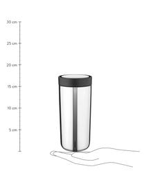 Mug isotherme argenté, brillant, To Go Click, Couleur argentée, Ø 8 cm, haut. 17 cm, 400 ml
