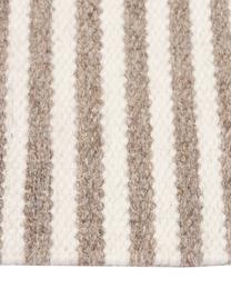 Alfombra artesanal de lana texturizada Anica, Gris pardo, An 80 x L 150 cm (Tamaño XS)