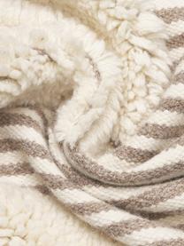 Alfombra artesanal de lana texturizada Anica, Beige, An 80 x L 150 cm (Tamaño XS)