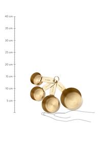 Messlöffel-Set Lawson, 4-tlg., Stahl, Titan beschichtet, Goldfarben, L 15 cm