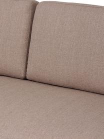 Divano 2 posti con piedini in metallo Fluente, Rivestimento: 100% poliestere 35.000 ci, Struttura: legno di pino massiccio, , Piedini: metallo verniciato a polv, Tessuto taupe, Larg. 166 x Prof. 85 cm